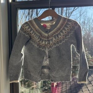 Mini Boden 3-4Y Fair Isle Cardigan